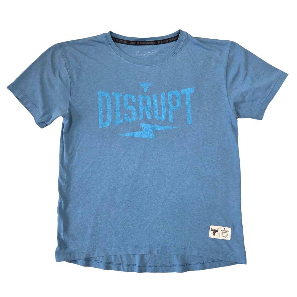 Under Armour Womens Disrupt Graphic T-Shirt Heather XS Athleisure Gym Workout